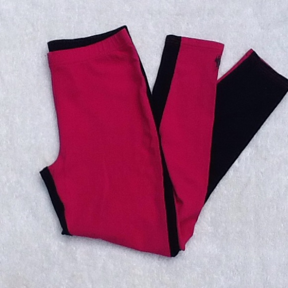 Ralph Lauren pink and black leggings